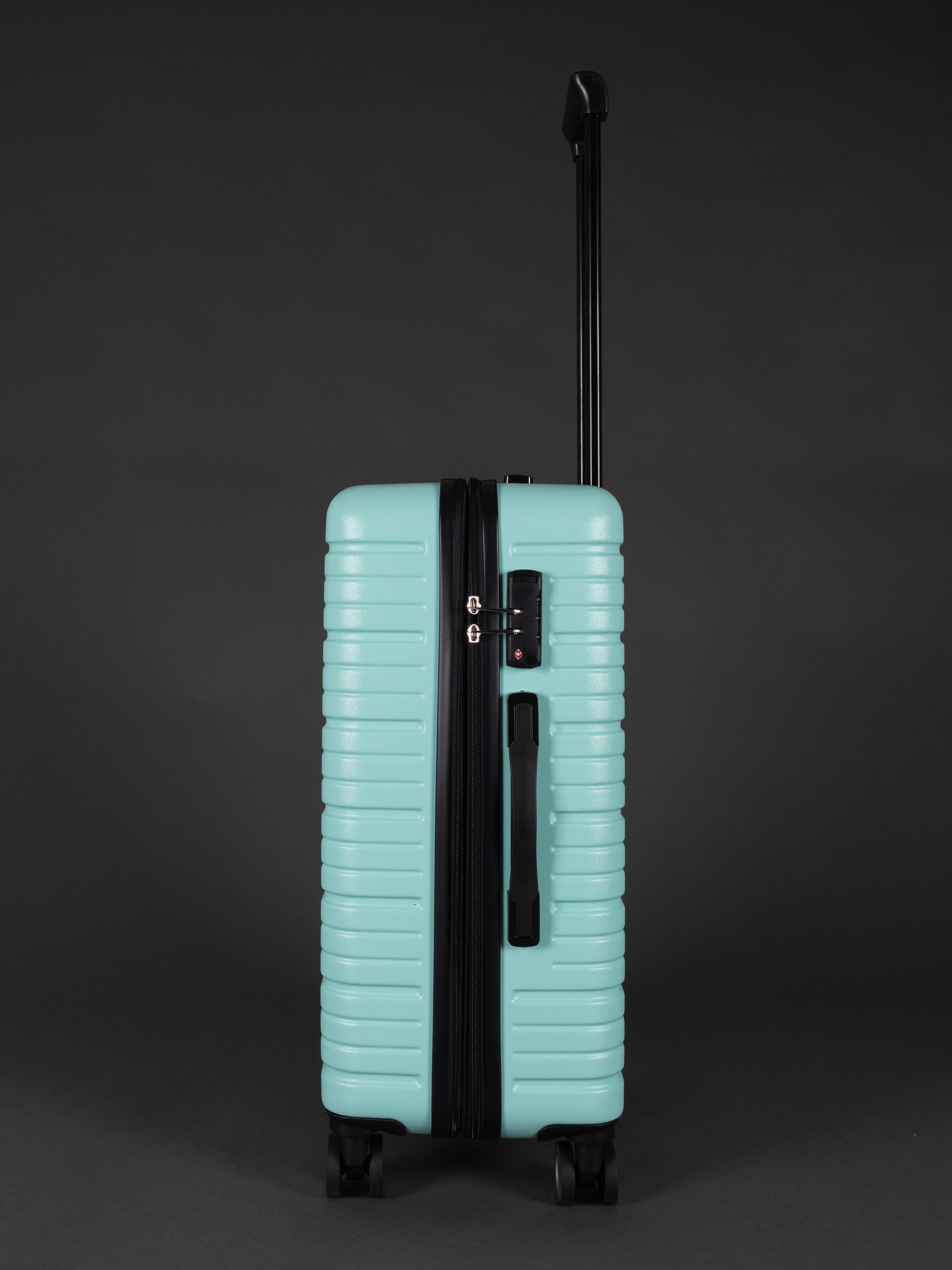 BEOW 3 Piece Mint Luggage Set – 20", 24" & 28" Suitcases with Expandable Hard Shell, Spinner Wheels & TSA Locks