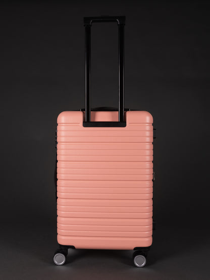 BEOW 3 Piece Pink Luggage Set – 20", 24" & 28" Suitcases with Expandable Hard Shell, Spinner Wheels & TSA Locks