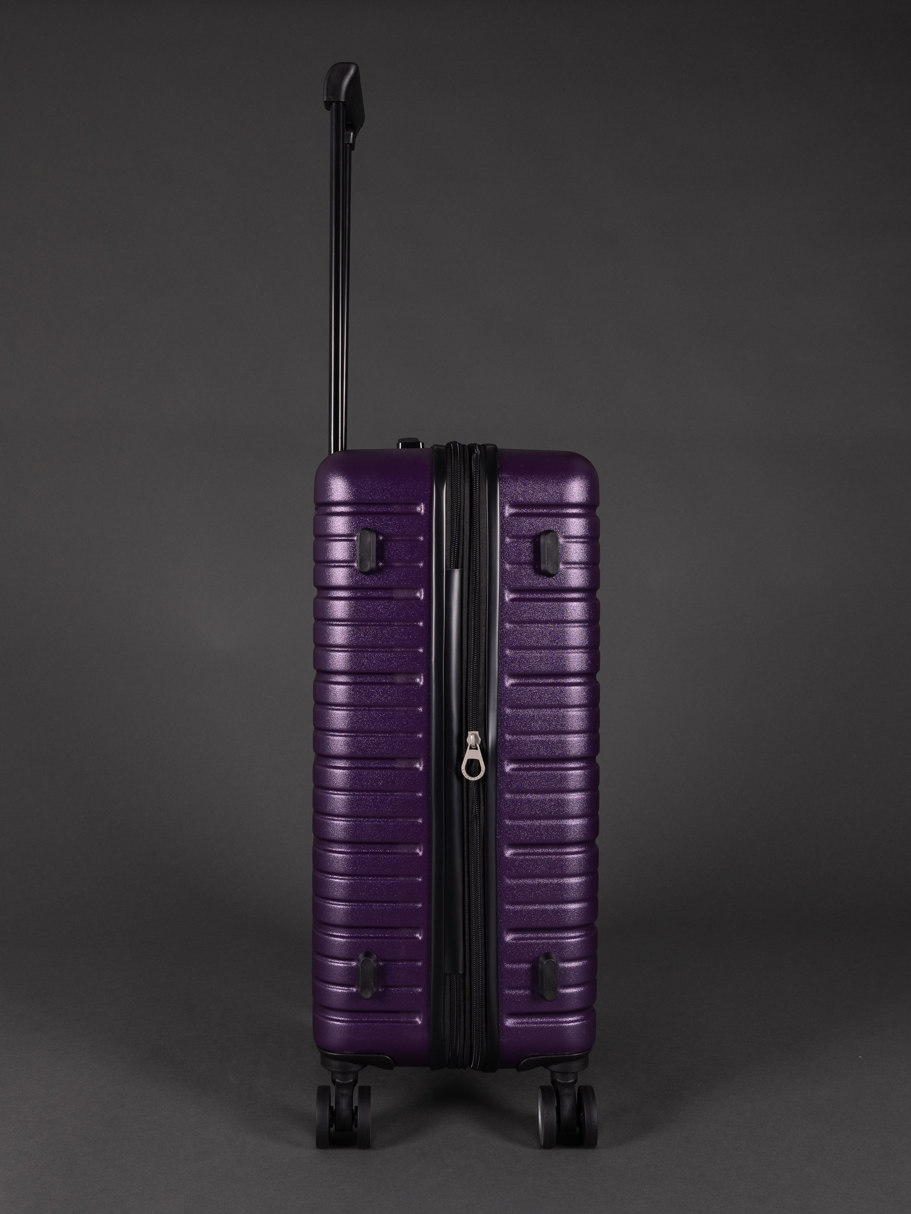 BEOW 3 Piece Purple Luggage Set – 20", 24" & 28" Suitcases with Expandable Hard Shell, Spinner Wheels & TSA Locks