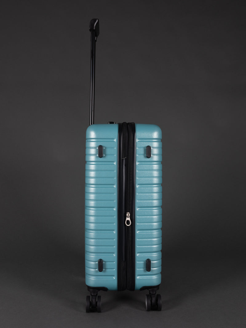 BEOW 3 Piece Teal Luggage Set – 20", 24" & 28" Suitcases with Expandable Hard Shell, Spinner Wheels & TSA Locks