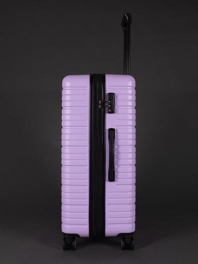 BEOW 3 Piece Lavender Luggage Set – 20", 24" & 28" Suitcases with Expandable Hard Shell, Spinner Wheels & TSA Locks