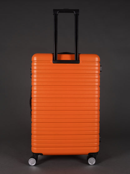 BEOW 3 Piece Orange Luggage Set – 20", 24" & 28" Suitcases with Expandable Hard Shell, Spinner Wheels & TSA Locks