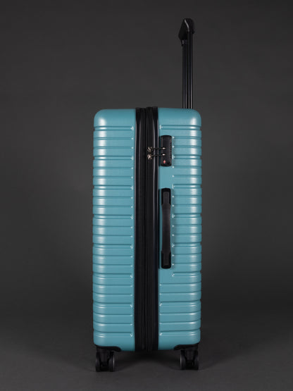 BEOW 3 Piece Teal Luggage Set – 20", 24" & 28" Suitcases with Expandable Hard Shell, Spinner Wheels & TSA Locks