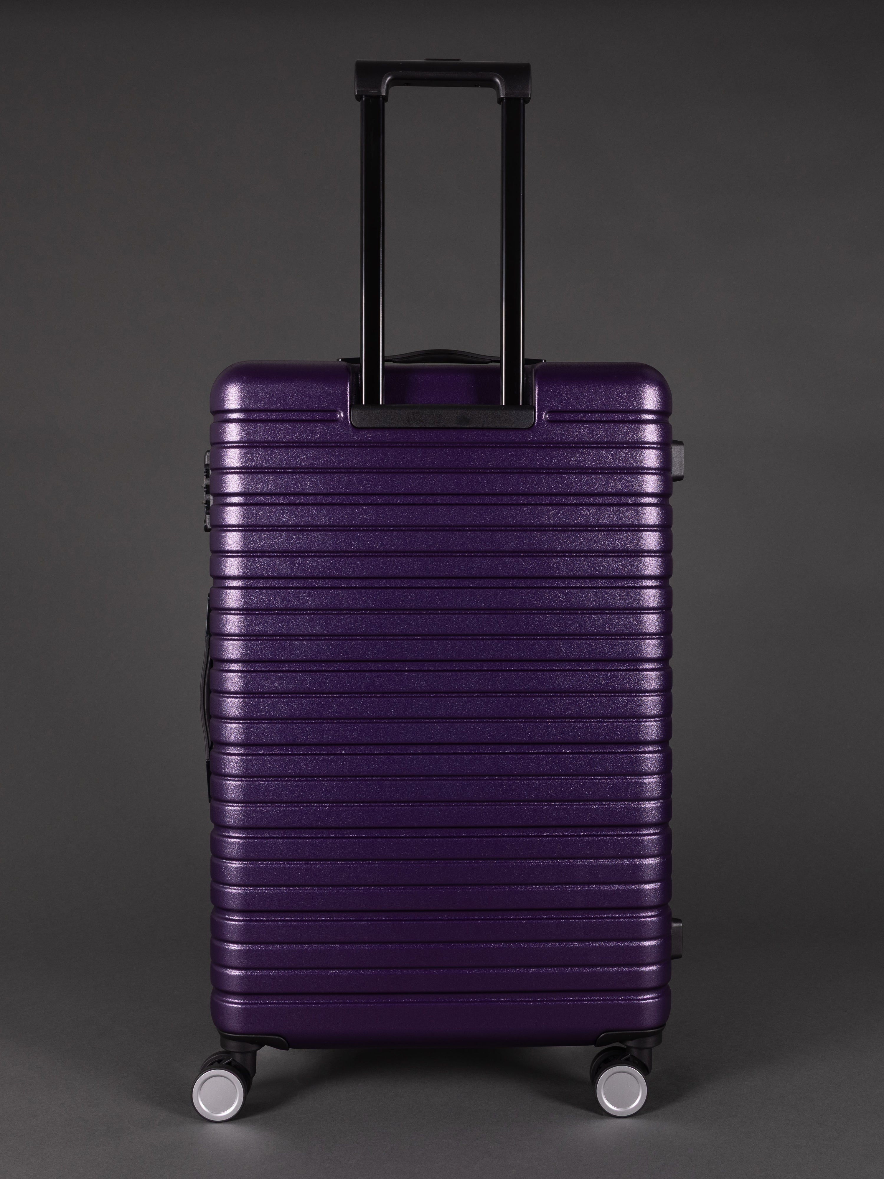 BEOW 3 Piece Purple Luggage Set – 20", 24" & 28" Suitcases with Expandable Hard Shell, Spinner Wheels & TSA Locks