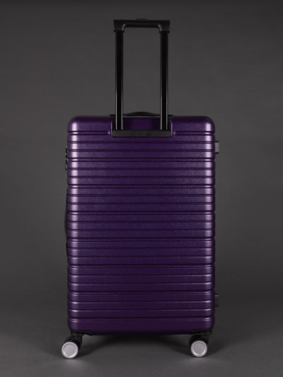 BEOW 3 Piece Purple Luggage Set – 20", 24" & 28" Suitcases with Expandable Hard Shell, Spinner Wheels & TSA Locks