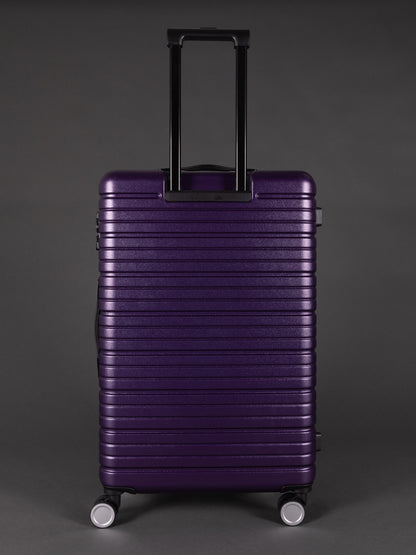 BEOW 3 Piece Purple Luggage Set – 20", 24" & 28" Suitcases with Expandable Hard Shell, Spinner Wheels & TSA Locks