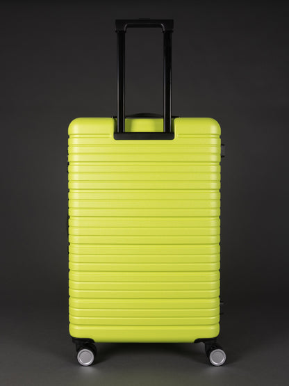 BEOW 3 Piece Lime Green Luggage Set – 20", 24" & 28" Suitcases with Expandable Hard Shell, Spinner Wheels & TSA Locks