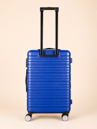 BEOW 3 Piece Blue Luggage Set – 20", 24" & 28" Suitcases with Expandable Hard Shell, Spinner Wheels & TSA Locks