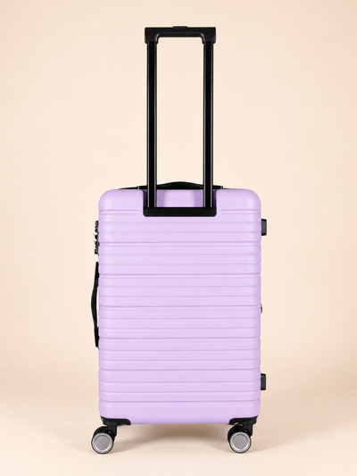 BEOW 3 Piece Lavender Luggage Set – 20", 24" & 28" Suitcases with Expandable Hard Shell, Spinner Wheels & TSA Locks