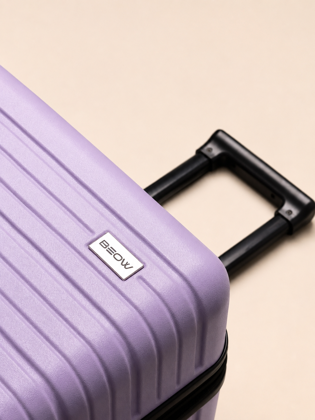 BEOW 3 Piece Lavender Luggage Set – 20", 24" & 28" Suitcases with Expandable Hard Shell, Spinner Wheels & TSA Locks