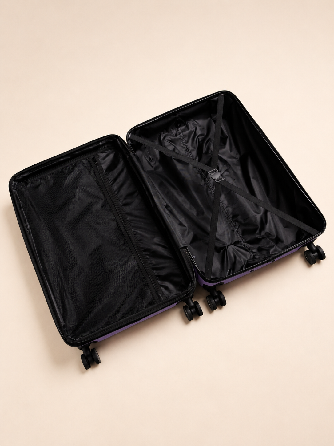 BEOW 3 Piece Lavender Luggage Set – 20", 24" & 28" Suitcases with Expandable Hard Shell, Spinner Wheels & TSA Locks