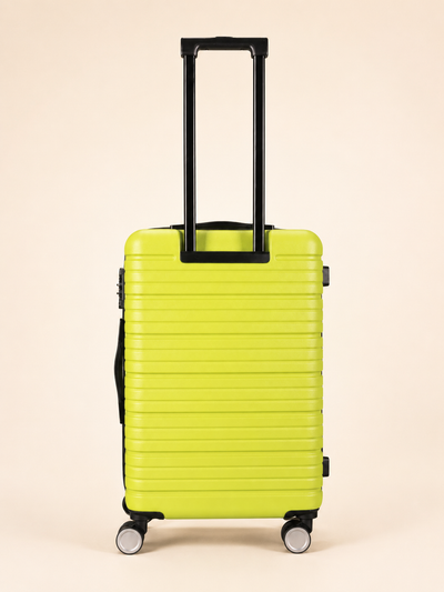 BEOW 3 Piece Lime Green Luggage Set – 20", 24" & 28" Suitcases with Expandable Hard Shell, Spinner Wheels & TSA Locks