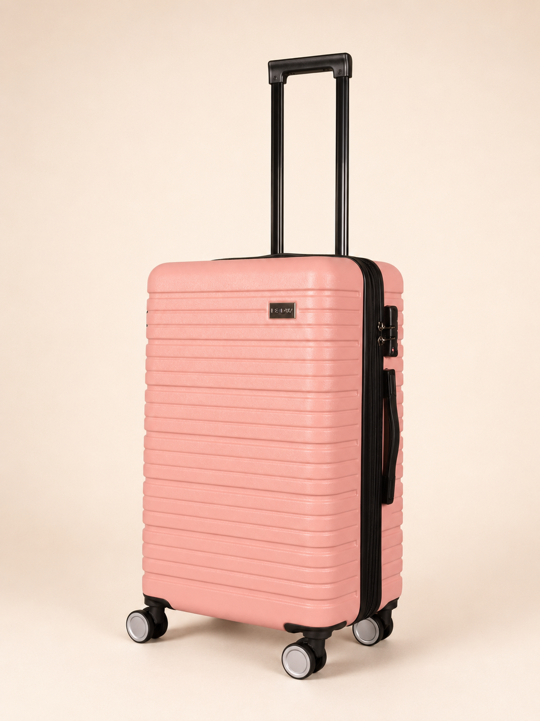 BEOW 3 Piece Pink Luggage Set – 20", 24" & 28" Suitcases with Expandable Hard Shell, Spinner Wheels & TSA Locks