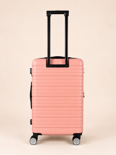 BEOW 3 Piece Pink Luggage Set – 20", 24" & 28" Suitcases with Expandable Hard Shell, Spinner Wheels & TSA Locks