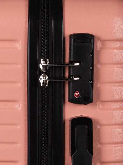 BEOW 3 Piece Pink Luggage Set – 20", 24" & 28" Suitcases with Expandable Hard Shell, Spinner Wheels & TSA Locks