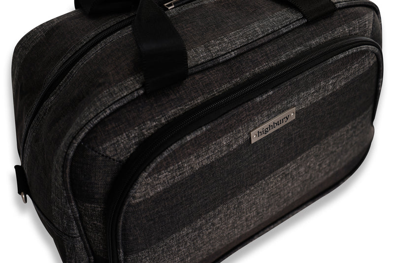 Highbury Cabin Size Flight bag With Strap, Personalized Luggage Tag, Weekender bag, Holiday Bag