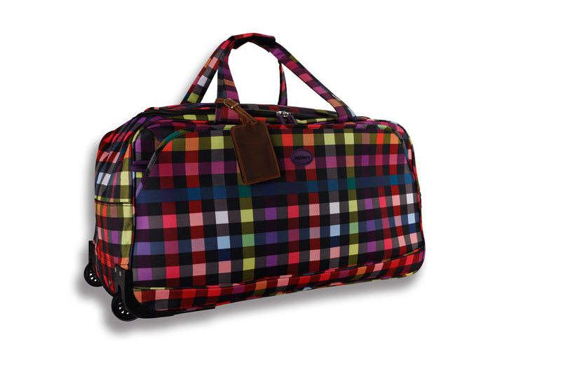 Highbury Large Flight bag With 2 wheeled Holdall, Personalized Luggage Tag, 28" Soft Luggage Suitcase