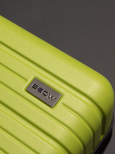 BEOW 3 Piece Lime Green Luggage Set – 20", 24" & 28" Suitcases with Expandable Hard Shell, Spinner Wheels & TSA Locks