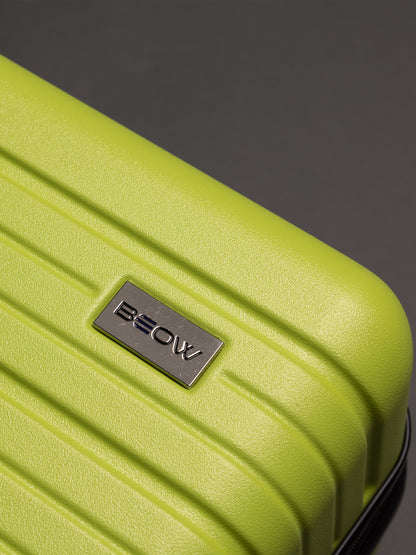 BEOW 3 Piece Lime Green Luggage Set – 20", 24" & 28" Suitcases with Expandable Hard Shell, Spinner Wheels & TSA Locks