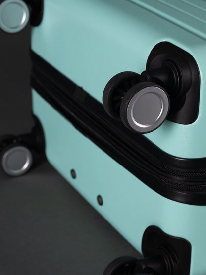 BEOW 3 Piece Mint Luggage Set – 20", 24" & 28" Suitcases with Expandable Hard Shell, Spinner Wheels & TSA Locks