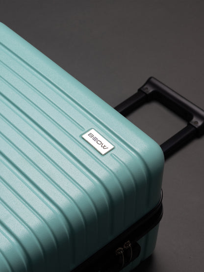 BEOW 3 Piece Mint Luggage Set – 20", 24" & 28" Suitcases with Expandable Hard Shell, Spinner Wheels & TSA Locks