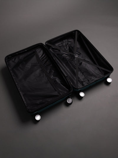 BEOW 3 Piece Teal Luggage Set – 20", 24" & 28" Suitcases with Expandable Hard Shell, Spinner Wheels & TSA Locks