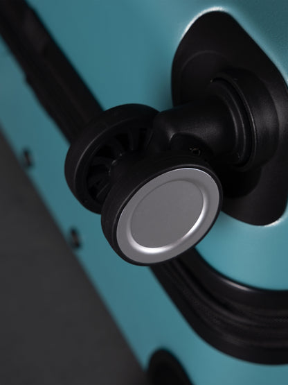 BEOW 3 Piece Teal Luggage Set – 20", 24" & 28" Suitcases with Expandable Hard Shell, Spinner Wheels & TSA Locks