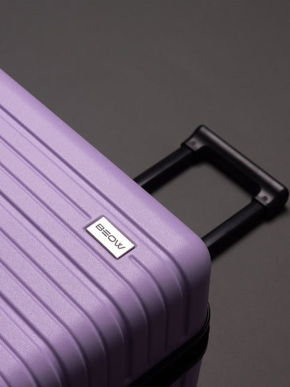 BEOW 3 Piece Lavender Luggage Set – 20", 24" & 28" Suitcases with Expandable Hard Shell, Spinner Wheels & TSA Locks