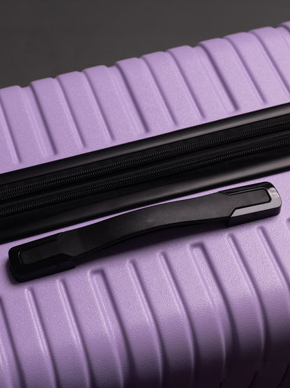 BEOW 3 Piece Lavender Luggage Set – 20", 24" & 28" Suitcases with Expandable Hard Shell, Spinner Wheels & TSA Locks