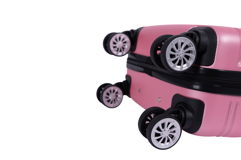 Redbrick Hardside Luggage ABS Hard-Shell Spinner/Suitcase Set with 8 Wheels - 71cm / 28 inches, 61cm / 24 inches, 55cm / 20 inches 3 Piece Set (20", 24",28")