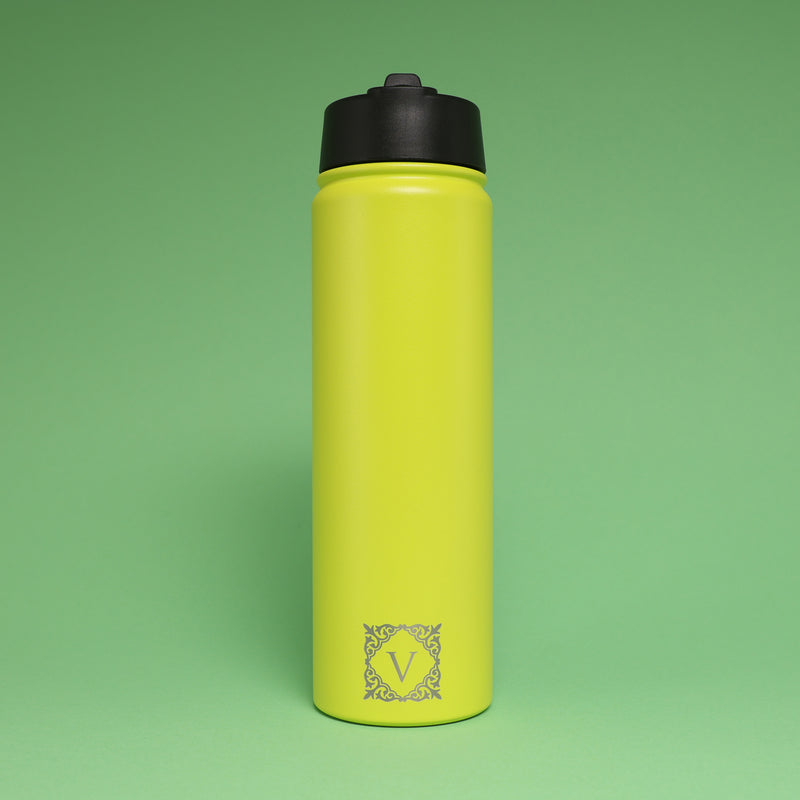 Versai Personalised Stainless Steel 18oz, 22oz, 32oz Straw Water Bottle