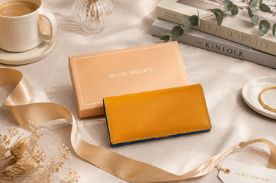 Personalised Glacier Multi Leather Purse – Women's RFID Long Wallet with 14 Card Slots & Coin Pocket