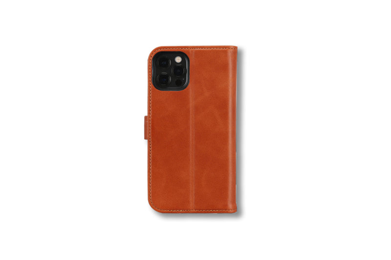 Personalised Engraved Brown Leather iPhone 12 Pro Max Case