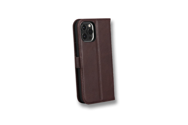 Personalised Engraved Dark Brown Leather iPhone 12 Pro Max Case