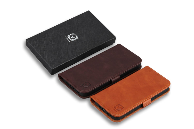 Personalised Engraved Dark Brown Leather iPhone 12 Case